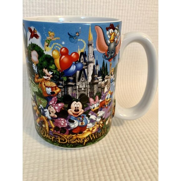 Pixar Disney Parks Walt Disney World Storybook GRANDPA Coffee Mickey Lilo Stitch - Picture 7 of 12